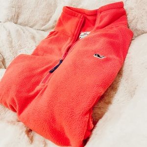 Vineyard Vines Coral Quarter Zip